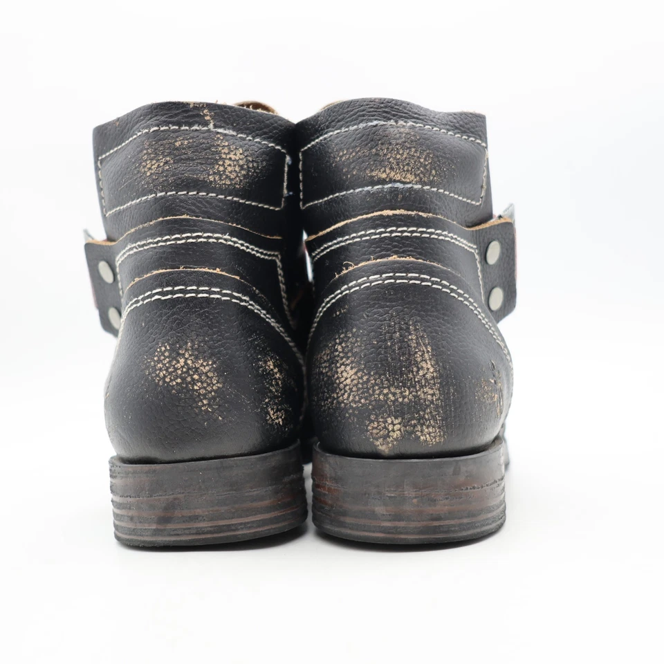 Fly London Saji Women's EU Size 39 Black Distressed Ankle Boots - Image 4 of 4