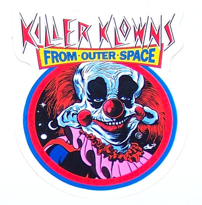 Killer Clowns From Outer Space - Cut Sticker Decal Movie Horror Film