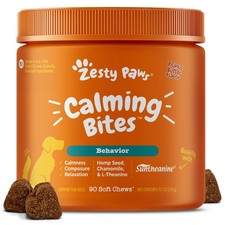 Calming Chews for Dogs - Stress Relief Relaxation, Peanut Butter Flavor, 90 Co