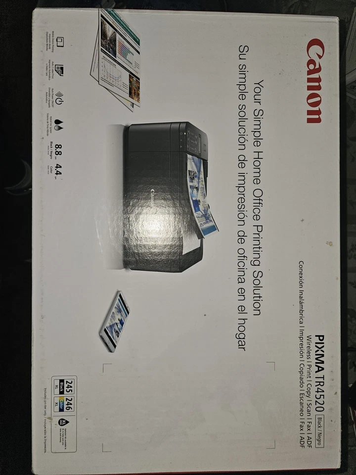 NEW Canon PIXMA TR4520 (4722) Wireless Printer-All-In-One-Scan Copy-Fax-Auto Set - Image 2 of 4