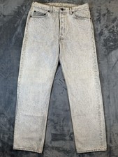 Vintage Levis 501 Jeans Mens 36x32 33x29 Gray Acid Wash USA Made 70s Denim