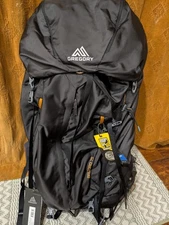 Gregory Baltoro 75 Large Black Shadow Hiking Backpack A3 Suspension wRain Cover