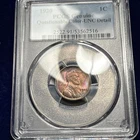 1920 Lincoln Cent -- Rainbow Toning -- UNC DETAILS