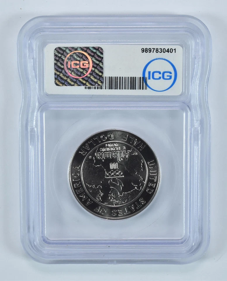1995-S Olympic Basketball Commemorative Half Dollar MS70 ICG *3836 - Image 2 of 4