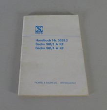 Betriebsanleitung / Handbuch Sachs Fahrzeugmotor 501/3A KF + 501/4A KF von 1966