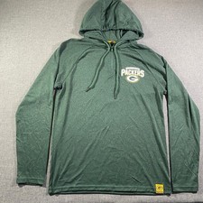 Green Bay Packers NFL Team Apparel 1/4 Zip Hoodie Pullover Men's Size Small