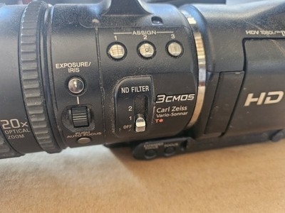 ソニー SONY HDVカムコーダー HVR-V1U ワイコン バック付き Sony HVR-V1U Camcorder - Black for sale online | eBay