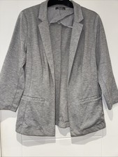South Grey Open Fronted Long Sleeved Blazer In Size 12 Great used condition