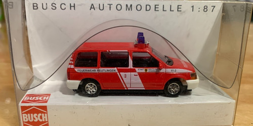 Chrysler Voyager Reutlingen Busch 1/87, Alemania Fire Det. Response Van #44604 | Zustand: New