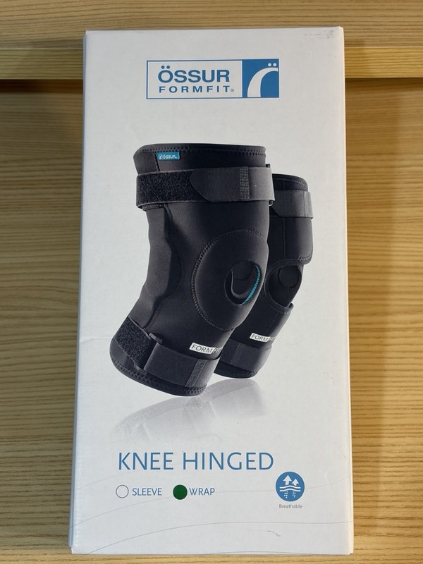Ossur Form-Fit Hinged Knee Ply Brace  Wrap 503257 Large Black Brand New!