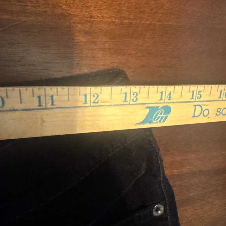 Pantalones de pana negros vintage Liz Claiborne Sloane para mujer talla 4 elásticos años 90 Y2K Foto 3 de 4