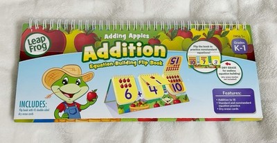 LeapFrog, Adding Apples Addition Equation Building Flip Book, Grade K-1