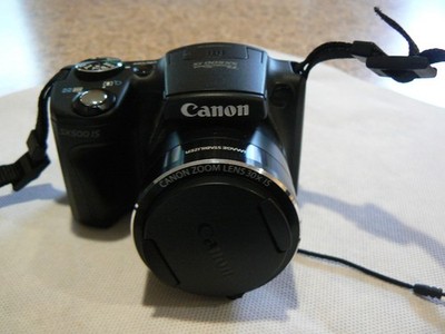 Canon PowerShot SX500 IS 16.0MP Digital Camera - Black for sale