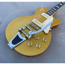 Guitar Bone Nut Bigsby Tremolo/ Bridge Gold Top Glossy Finished P90 Pickups