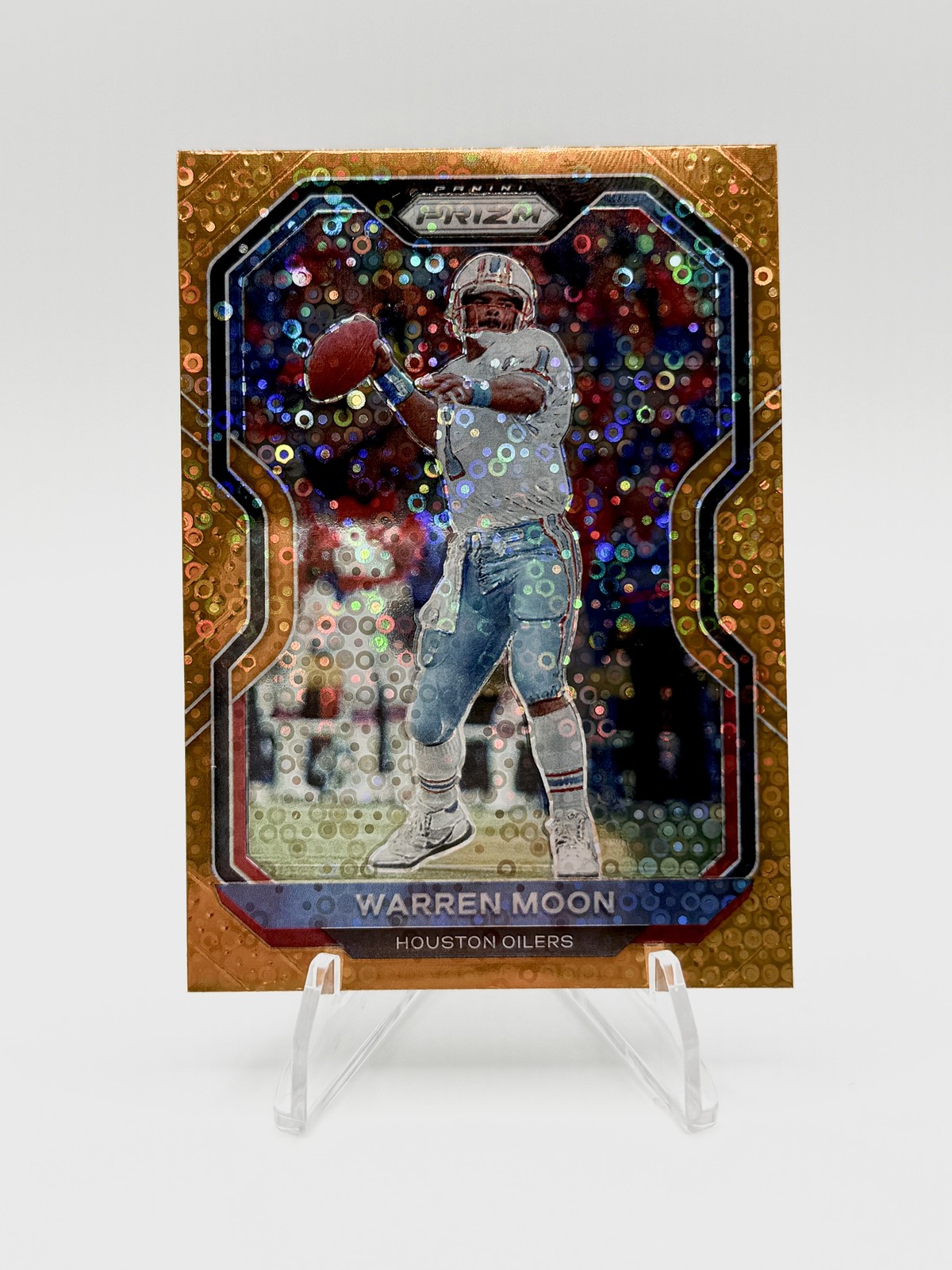 Houston Oilers Warren Moon 2020 Panini Prizm #110 Prizm Disco