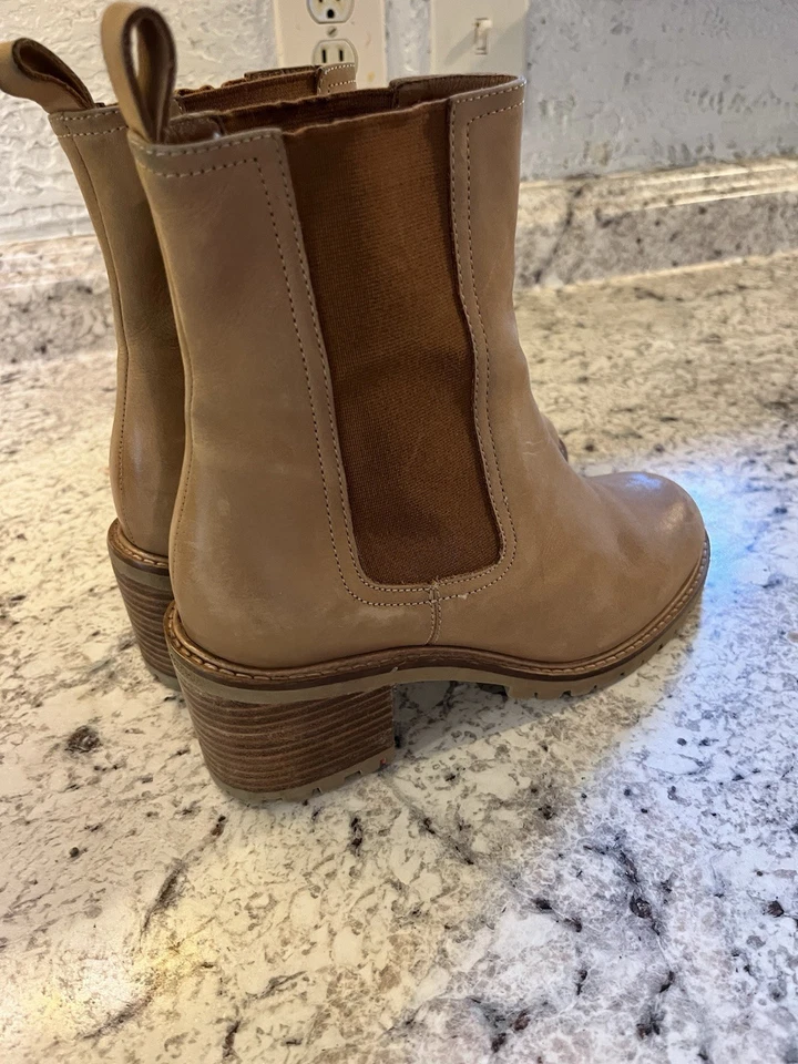 Botas al tobillo Chelsea para mujer Seychelles de gamuza punta redonda tostadas - talla 7 Foto 4 de 4