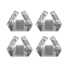 SWESGI Hard Saddlebag Hardware Lid Latch Lock Catch Kit 4PCS One Size, CHROME