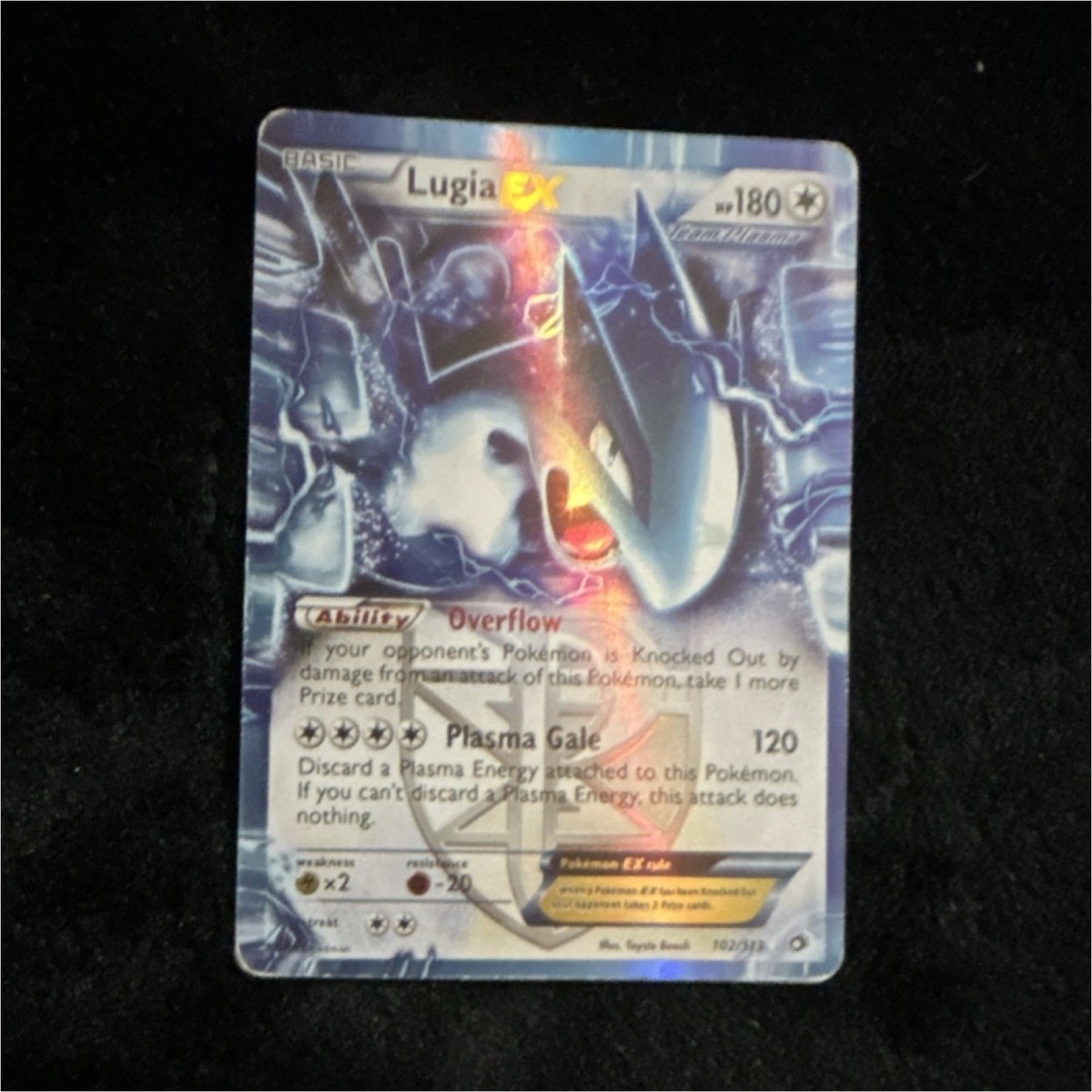 Lugia EX Full Art Ultra Rare Holo 102/135 Plasma Storm English Lugia EX Full Art Ultra Rare Holo 102/135 Plasma Storm English