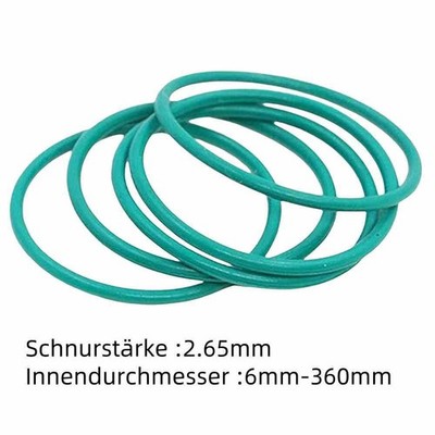 O-ring FKM Dichtung Grün Oringe Fluorelastomer Dichtungsscheibe O-Ring Ringe