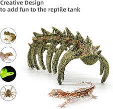 Aquarium Skull Animal Skeletons Reptile Fish Tank Decorations for Amphibians, Be