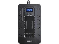 CyberPower EC850LCD Ecologic UPS Systems - 850VA/510W, 120 VAC, NEMA 5-15P,