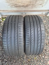 2x 225/40/18 92y continental conti sport contact 5 ao1 Tyres 4mm Pair 2023
