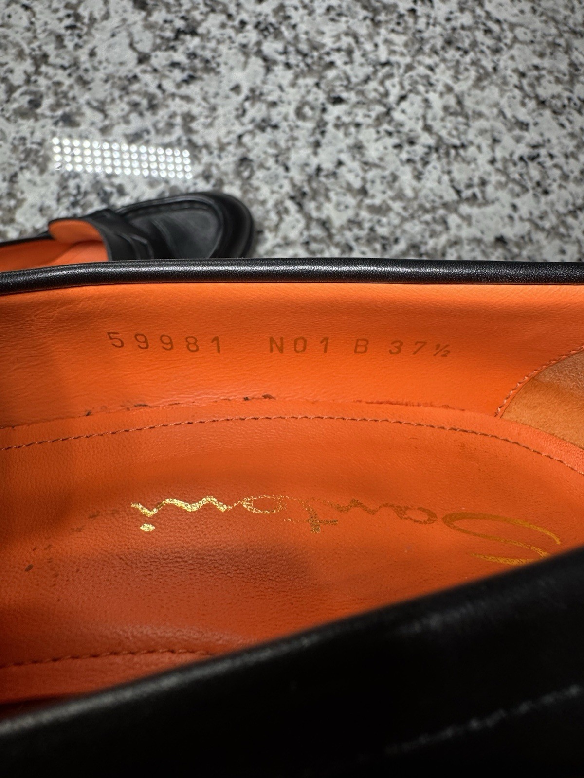 Santoni Block Heel Loafer Pumps Women’s Size 7.5 / Euro 37.5 Made In Italy