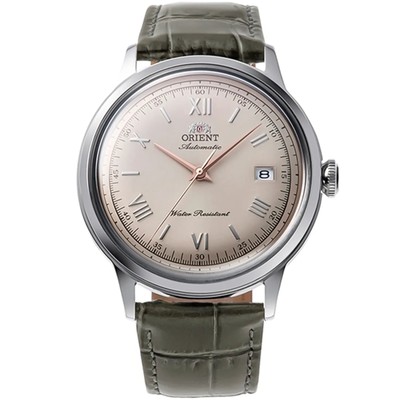 Orient Bambino Classic Vintage Creme Zifferblatt Lederband Herrenuhr RA-AC0025N30B