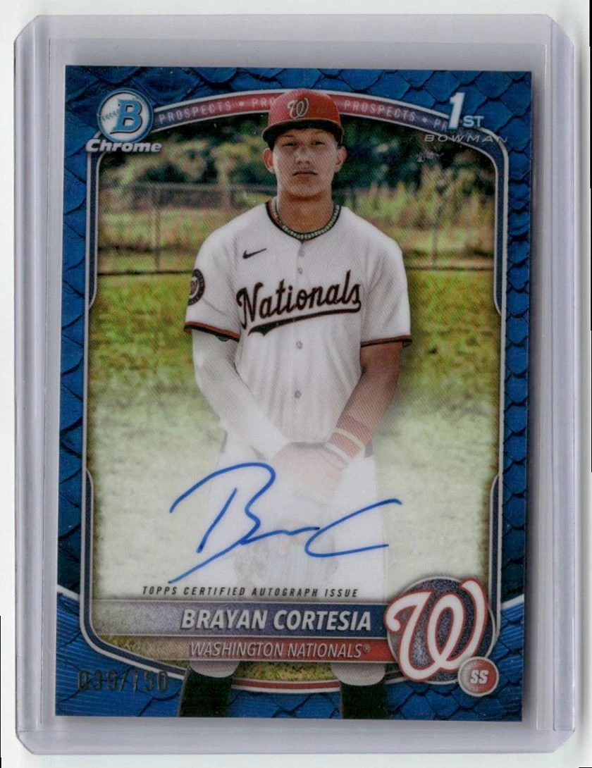 Bowman Washington Nationals Baseball Autographed Sports Trading