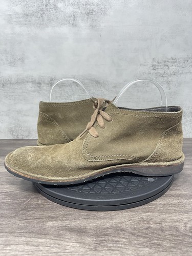 John Varvatos Shoes Mens Size 7 Chukka Boot Brown Suede Star Hipster Mid Top - Picture 10 of 13