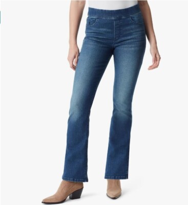 WOMENS SIZE 18 SHORT GLORIA VANDERBILT AMANDA PULL ON BOOT CUT