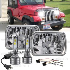 Pair 7x6 Headlights Hilo Beam Drl H6054 For 1986 1987-1995 Jeep Wrangler Yj Pair 7x6 Headlights Hilo Beam Drl H6054 For 1986 1987-1995 Jeep Wrangler Yj