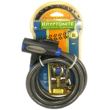 Kryptonite 5' x 12mm Key Cable Bicycle Lock w Light NOS