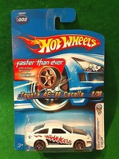 2006 Hot Wheels First Editions Toyota AE-86 Corolla, White with FTE Wheels, NIP