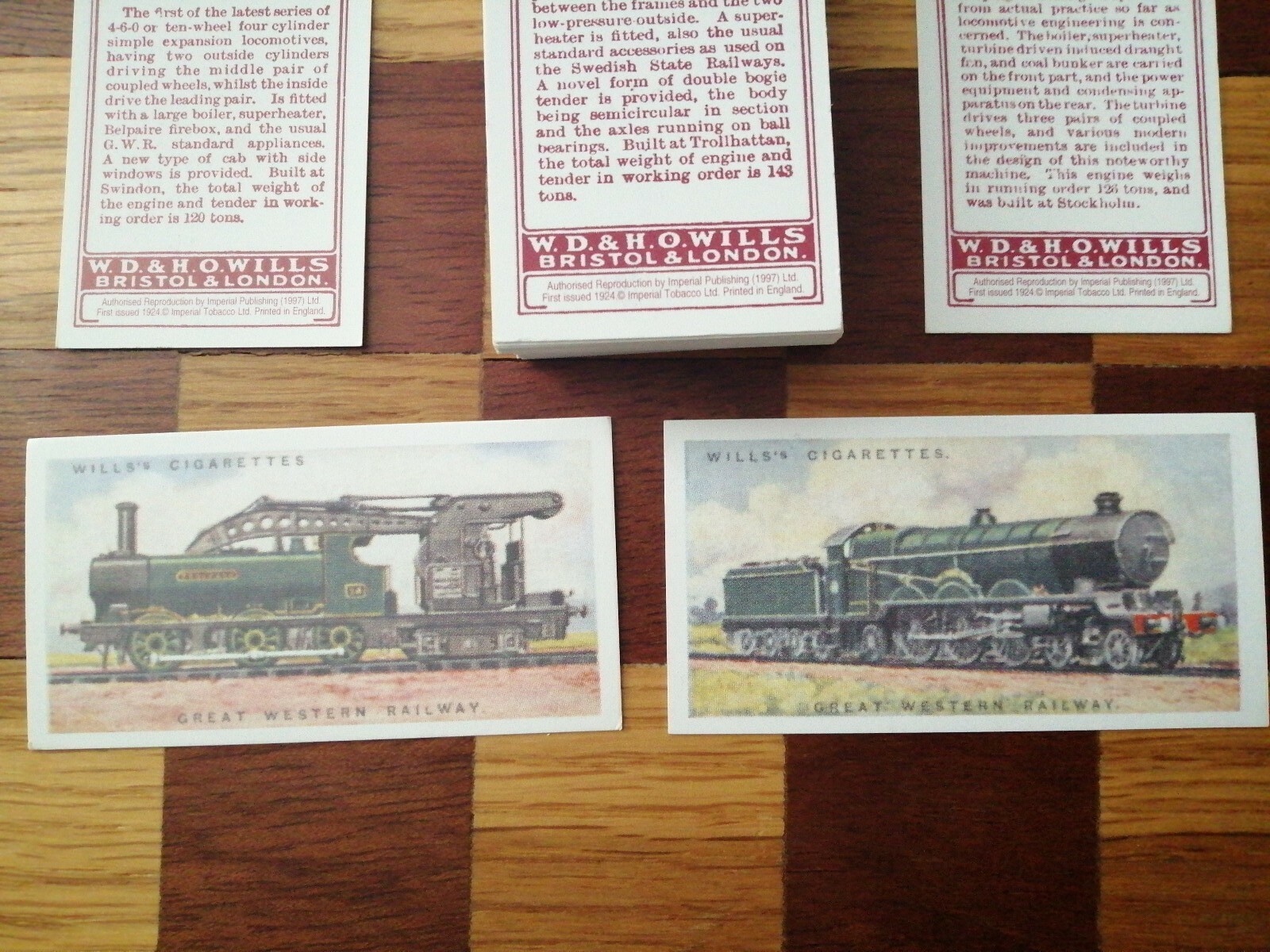 Wills cigarette cards ON RAILWAY ENGINES Full mint condition set eBay