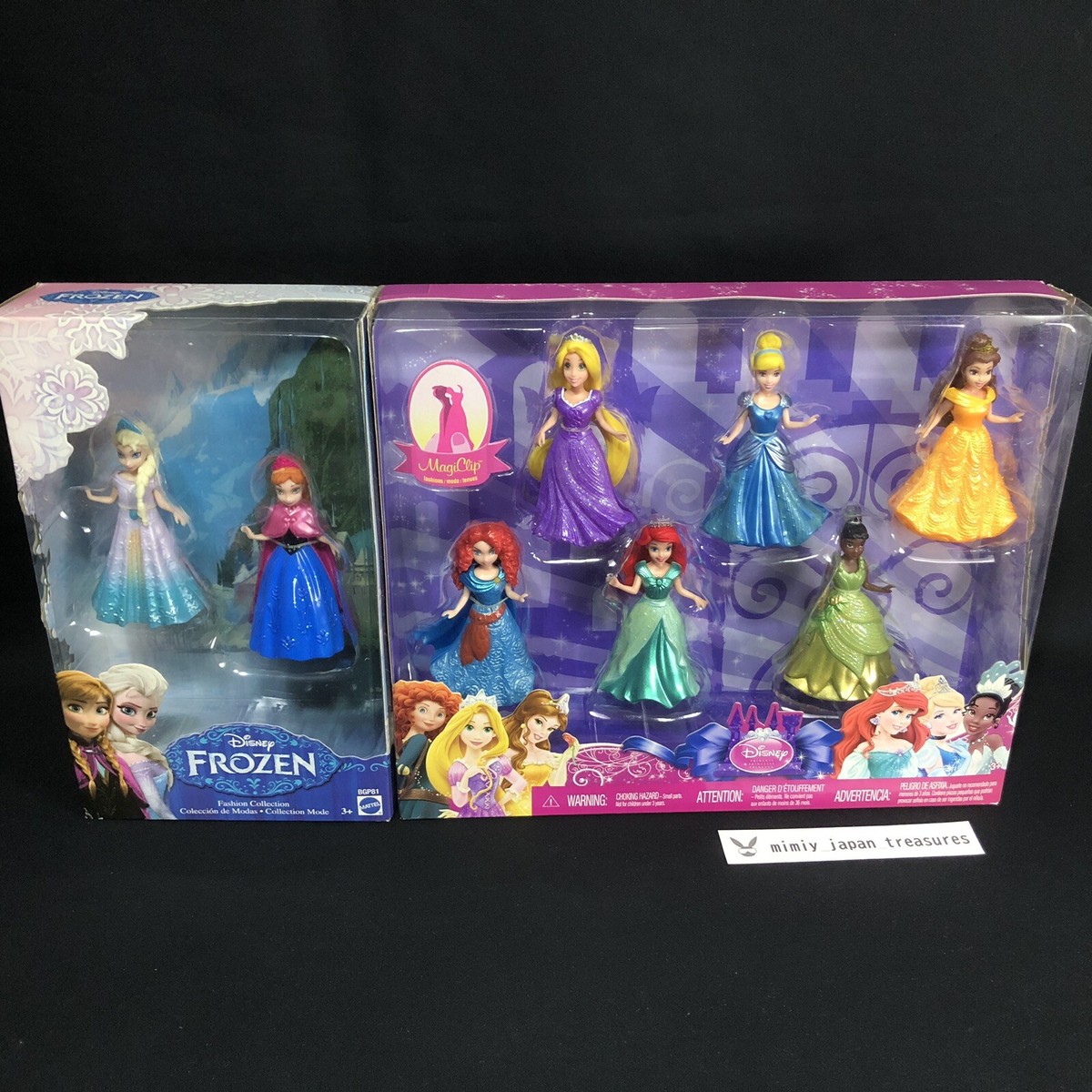 Matel DISNEY Princess Magic Clip 8 with Ana&Belle, Merida, Anna