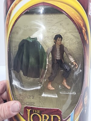   LOTR The Two Towers Frodo  Light up Sting Action Figure Toybiz Elijah Woods
