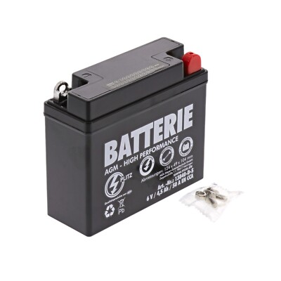 AGM-Batterie - 6V 4,5 Ah für Simson Vogelserie
