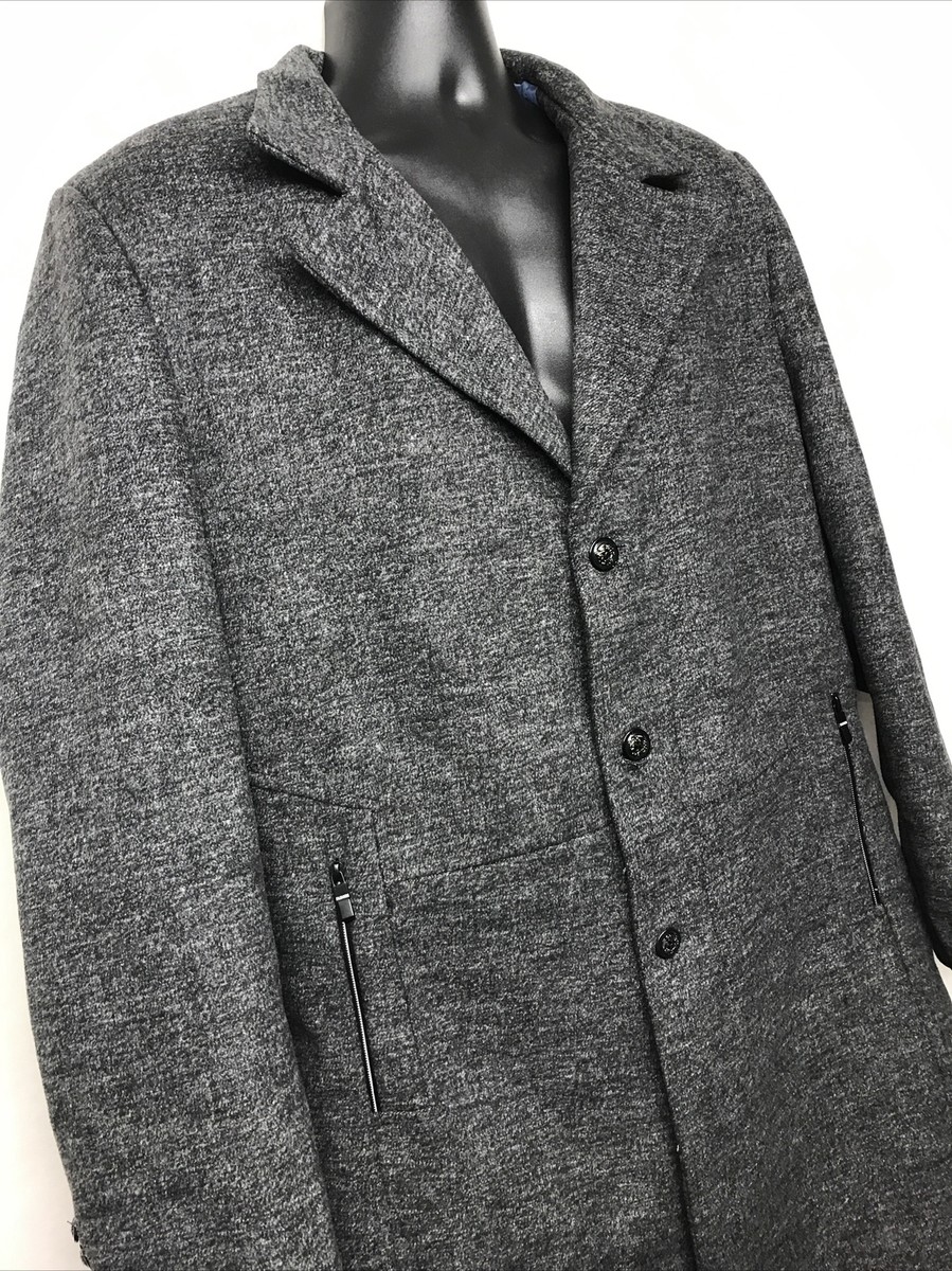 ジャケット・アウター peaceminusone kung fu jacket JINGPIN FUSHI Classic Fashion Men's Wool Blend Gray Jacket
