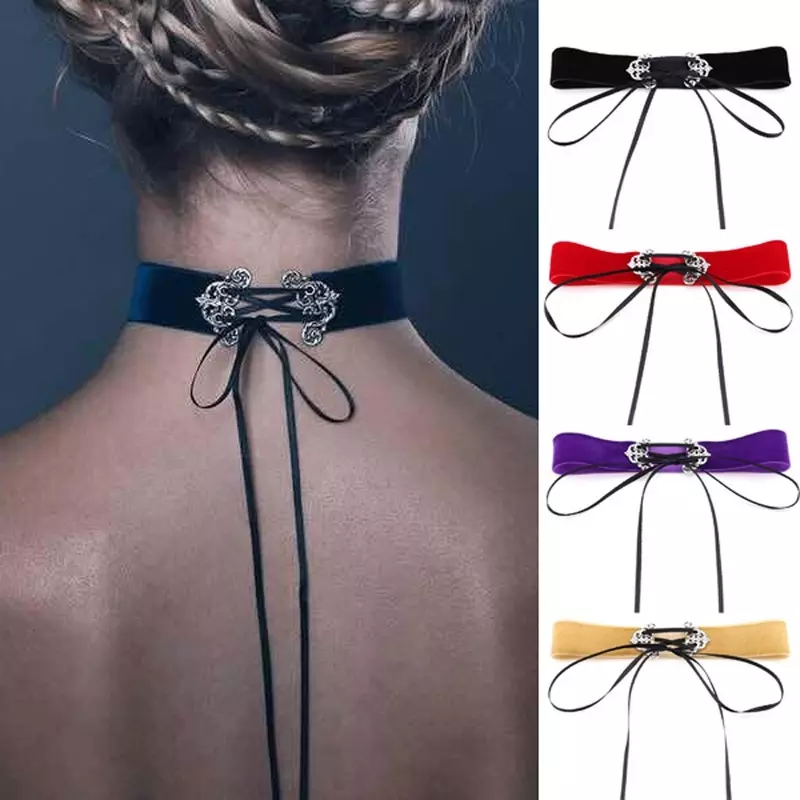 Ribbon choker outlet