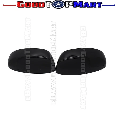For Chevy SILVERADO GMC SIERRA 2007 10 11 2012 2013 Black Gloss Top Mirror Cover
