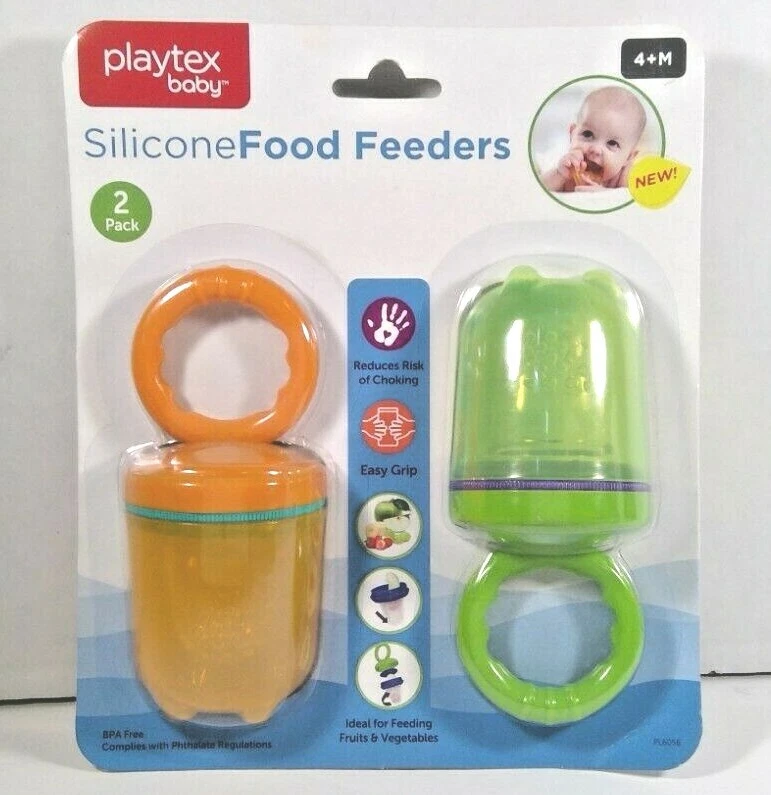 Playtex Baby 2-Pack Silicone Fresh Food Fruit & Vegetable Feeders