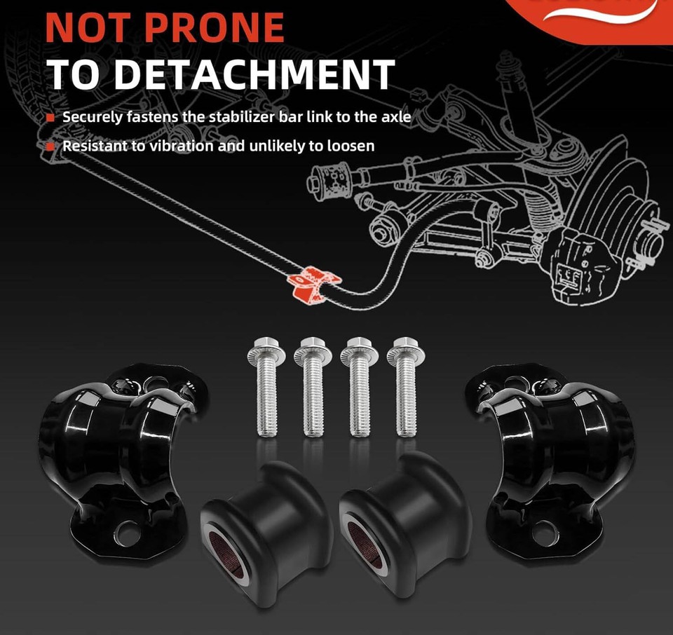 Front Sway Bar Stabilizer Kit For 2011-2018 Ram 1500 4WD - Direct Fit