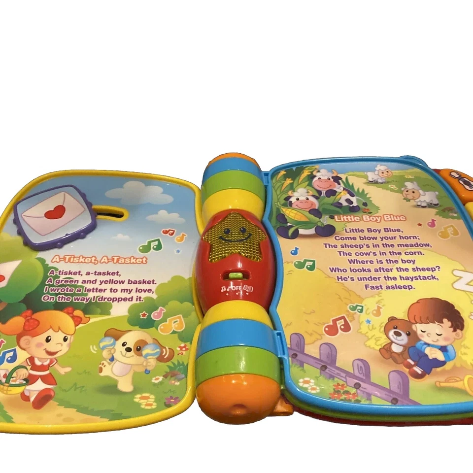 VTech Musical Rhymes Book Interactive Learning educational Play Toy sounds Works - Image 4 of 4