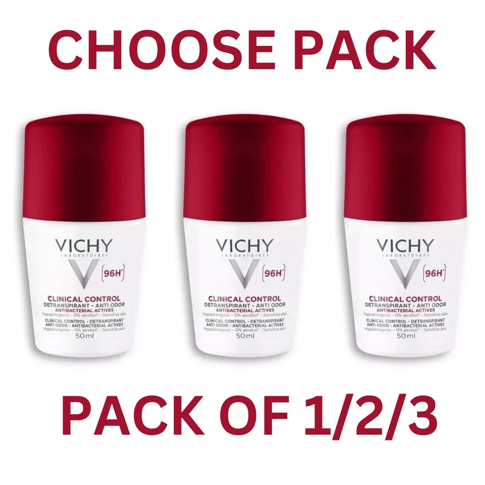 Vichy Clinical Control Detranspirant-Geruchsschutz 96H 50ml ~ Packungsgröße auswählen ~