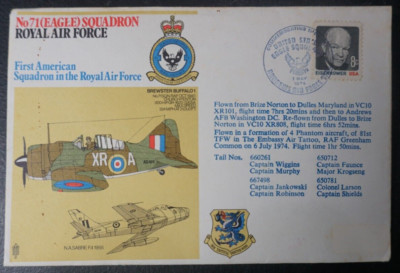 1971 No 71 (Eagle) Squadron Royal Air Force cover