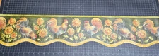 Rooster Wallpaper Border 6.75" Farmhouse Country Floral Kitchen Decor NC76785