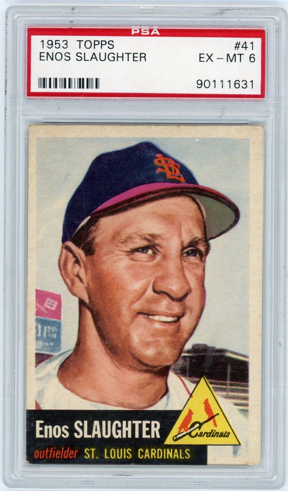 1953 Topps Enos Slaughter #41 PSA 6 HOF