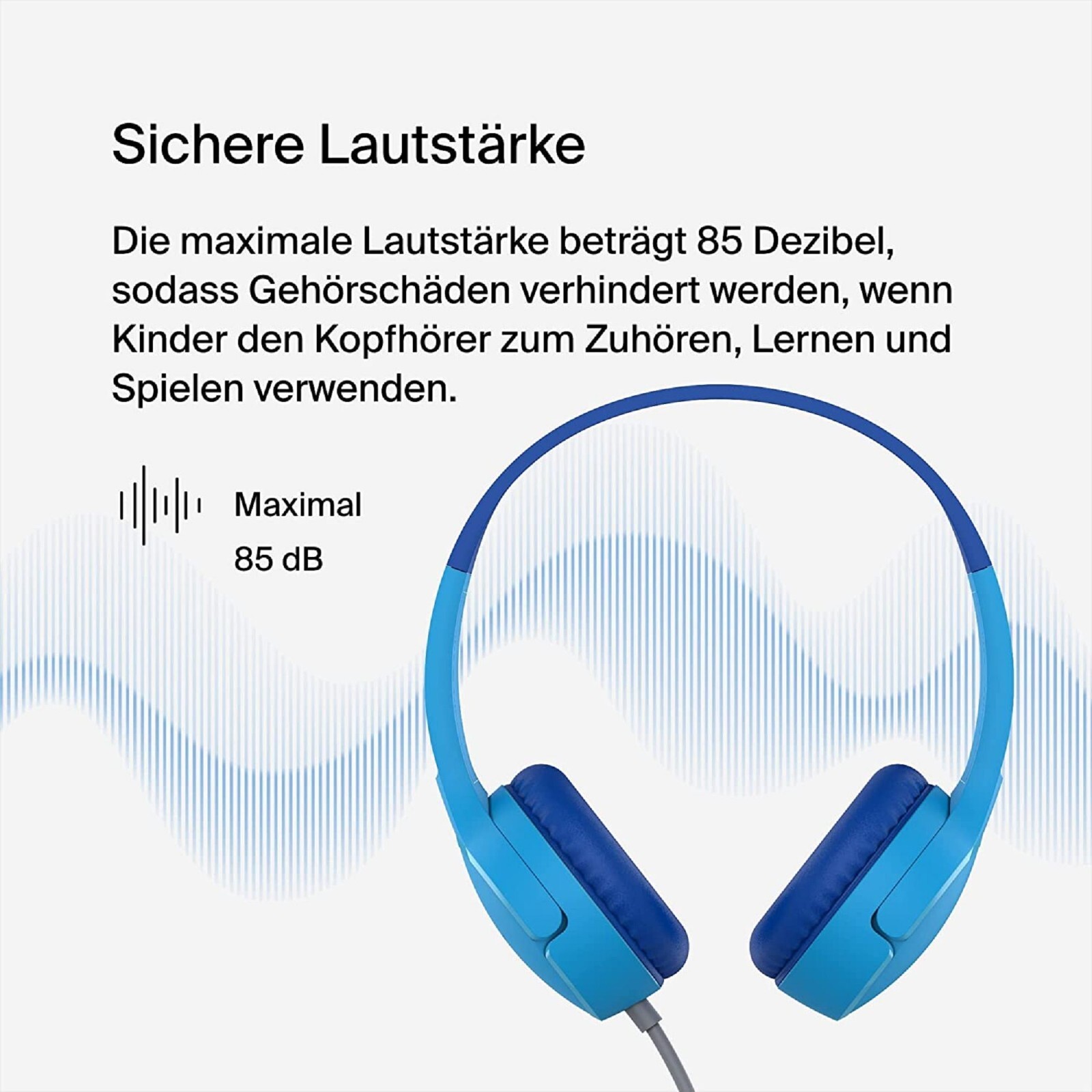 Thumbnail - Belkin Soundform Mini On-ear Bl. Kinder Kopfh. Kabel Aud004btbl