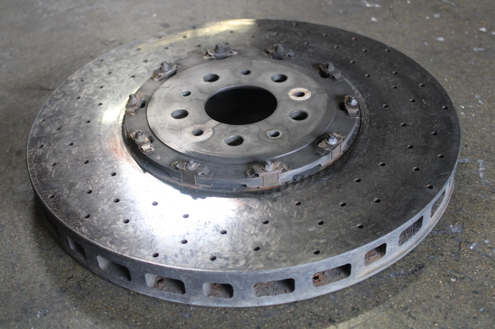 Ferrari GTC4 Lusso, FF, Front CCM Brake Rotor, Chipped, Used, P/N 315457